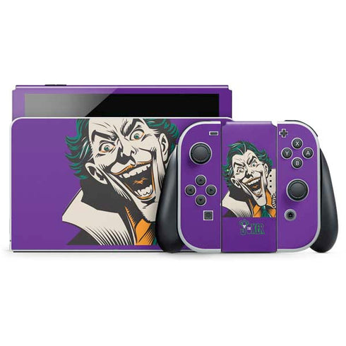 DC Comics The Joker The Classic Art Nintendo Switch OLED (2021) Skin